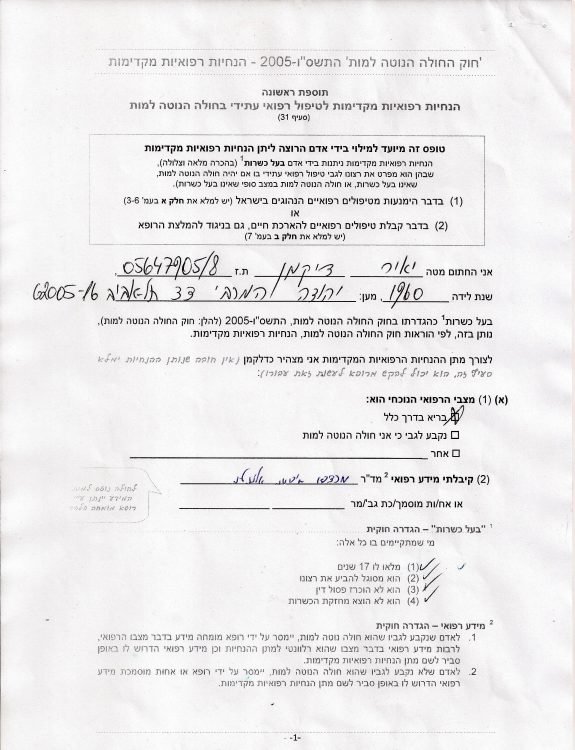 יאיר דיקמן נוטה למות 1