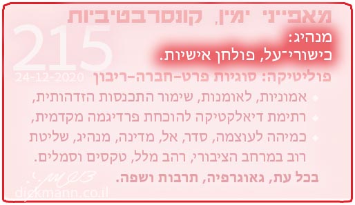 מאפייני ימין, קונסרבטיביות #215