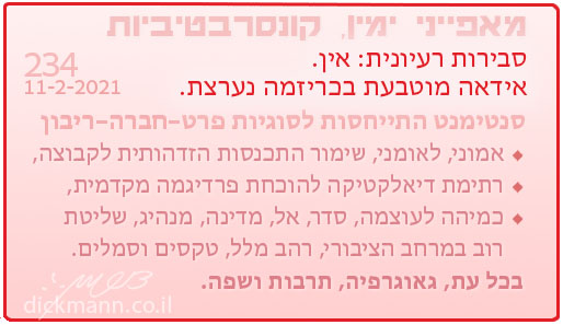 מאפייני ימין, קונסרבטיביות #234